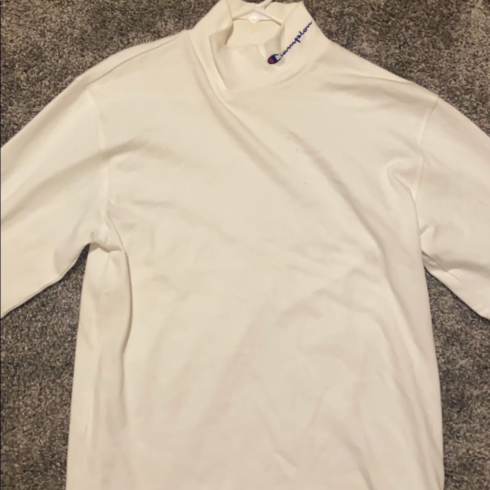 Champion Heavyweight Mock Neck Long Sleeve Tee